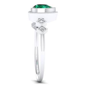 Anillo de Plata de Ley 925 con Moissanita Certificada por GRA, Corte Pera, 0.6 Ct, Anillos con Piedras Preciosas de Esmeralda para Mujer, Precio de Fábrica REYES - Product Image 3