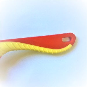 Peigne à dents en plastique avec manche en acier inoxydable Peigne à dents larges Peigne à texture de cheveux pour hommes personnalisé en couleur et logo - Product Image 5