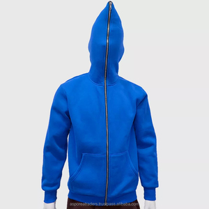 Venta al por mayor Unisex de alta calidad Blank Full Face Men Zip Up Hoodie Custom HOODY jacket Men Full zip Zipper Hoodies - Product Image 6