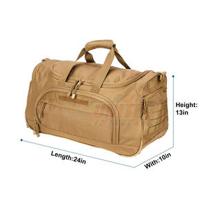 Bolsa de viaje de equipo con impresión de logotipo y compartimento principal grande Bolsas de equipo ligeras con asas reforzadas - Product Image 3
