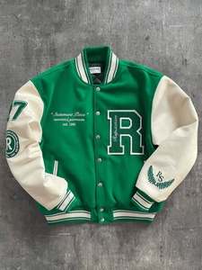 Vestes universitaires vintage unisexes avec patchs en chenille personnalisés, logo brodé, vestes d'hiver, vestes de baseball - Product Image 5