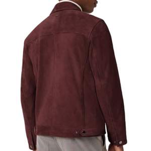 แจ็กเก็ตหนัง PU ของผู้ชายเสื้อแจ็คเก็ตหนังสำหรับผู้ชายเสื้อแจ็คเก็ตหนังแฟชั่นออกแบบโลโก้ได้ตามต้องการ OEM & ODM - Product Image 5