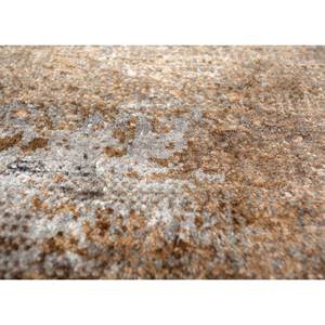 Alfombra Kavi Gris y Negra Anudada a Mano de Lana y Seda de Bambú con Patrón Abstracto, Colección Afterglow para Uso Doméstico - Eskm-03 - Product Image 3