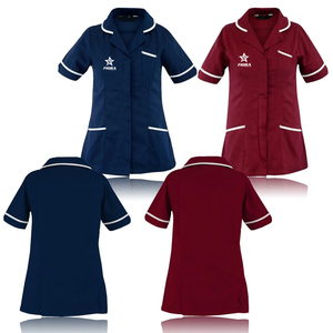 Conception de vente en gros OEM offre spéciale personnalisé hommes hôpital gommage uniformes Spandex/Polyester détection d'aiguille gommage ensemble - Product Image 1