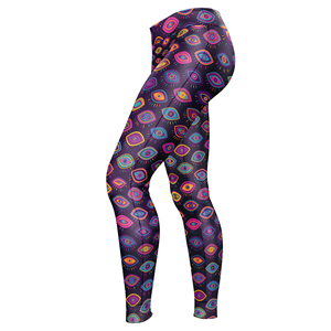 Prémium Activewear para mujer Premium Cómodo y elegante Control de barriga Leggings de yoga con patrón sólido para yoga y ejercicio - Product Image 2