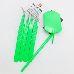 แหนบต่อขนตาทำจากสเตนเลสสตีลเคลือบสีปลายแหลมทนทานผ่านการทดสอบด้วยมือแล้วตามแบบมืออาชีพ - Product Image 5