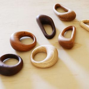 Beautiful eco friendly wooden napkin ring for <b>rustic</b> <b>farmhouse</b> <b>dining</b> holiday celebration wedding party decoration - Product Image 4