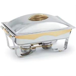 จานอุ่นอาหารจานร้อนทรงกลมหรูหราระดับพรีเมียมอุ่นอาหารจานร้อนสำหรับเตาบุฟเฟ่ต์ - Product Image 3