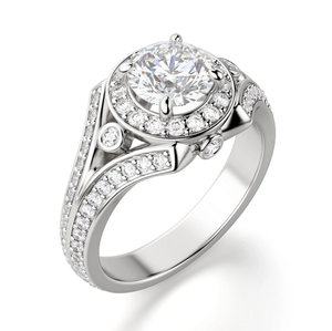 Bague de fiançailles vintage en argent sterling avec moissanite taillée, sertie en canal – Cadeau brillant pour mariages, anniversaires, fêtes – Vente directe - Product Image 2