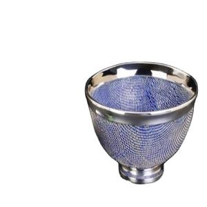 Juego de cuencos modernos para el hogar, utensilios de cocina hechos a mano de Metal plateado y resina, tazón redondo para servir, suministros para Hotel, Hotel y restaurante - Product Image 2