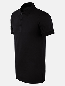 Camisetas Polo para Hombre, 95% Algodón, 5% Lycra, 180 GSM, Color Negro - Product Image 3