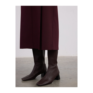 Jupe longue confortable en mélange de viscose avec plis devant et derrière - Product Image 1