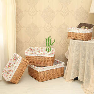 100% Handmade From Vietnam Rattan Box Gift Handicraft square Handwoven <b>Wicker</b> <b>Baskets</b> Manufacturing by VgreenArt - Product Image 2