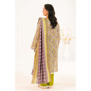 Conjunto de 3 Piezas de Salwar Kameez de Algodón Estampado Khaddar con Dupatta, Vestido Étnico Pakistaní para Festivales, Estilo Indio-K-52116 - Product Image 6