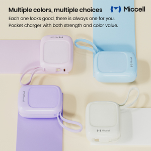Batería Externa Miccell PD de 22.5W, Carga Rápida, Resistente al Agua, Portátil, 10000mAh, Tipo-<span class=keywords><strong>C</strong></span> Mini con Cable de Carga Rápida para Teléfono - Product Image 3