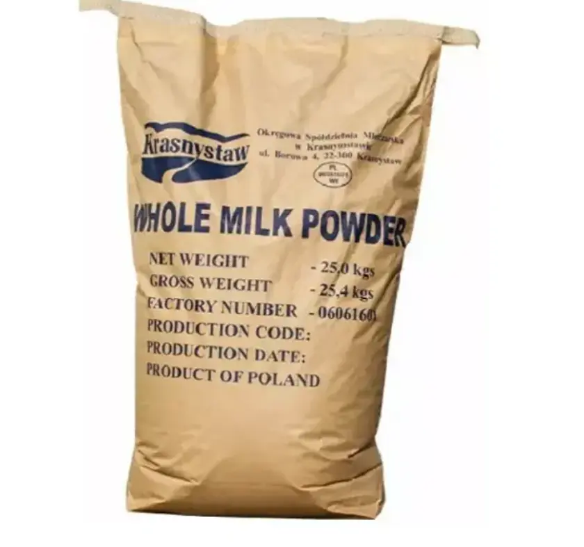 Oferta barata por atacado de leite integral creme instantâneo/leite em pó integral/leite desnatado em pó sacos de 25kg disponíveis para venda