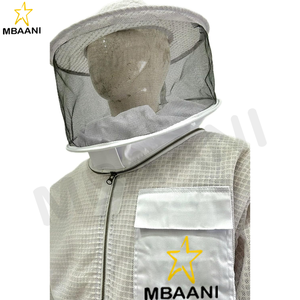 Chaqueta de Apicultura de Tres Capas en Color Personalizado con Velo Redondo - Product Image 5