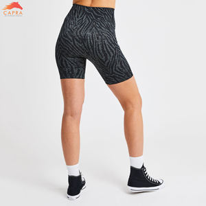 Pantalones cortos de yoga Moda Cintura alta Entrenamiento Fitness Yoga Bike Ladies Swag Mujeres Booty Shorts - Product Image 4