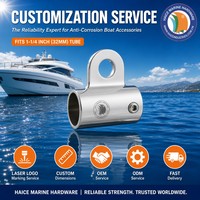 Capuchon de tube de 32 mm (1-1/4 pouce) en acier inoxydable 316 pour bimini marin, embout externe pour tube, accessoire de fixation pour auvent de yacht et bateau