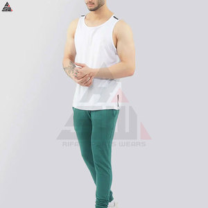 Hommes décontracté Fitness Logo personnalisé Respirant Séchage rapide Bambou Athlétique Musculation Vêtements de sport Sans couture Dos Gym Débardeurs - Product Image 5