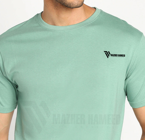 T-shirts surdimensionnés à la mode pour hommes Logo de broderie personnalisé T-shirt Streetwear en coton lourd - Product Image 6