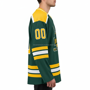 Maillot de hockey sur glace personnalisé léger, uniforme d'équipe sublimé de haute qualité, polyester respirant, fournisseur OEM et grossiste - Product Image 4