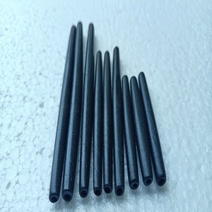 Pipas de pelo de hueso Delgado negro Calidad Premium para abalorios y manualidades Venta al por mayor Pipas de pelo de hueso negro perfectas para joyería - Product Image 1