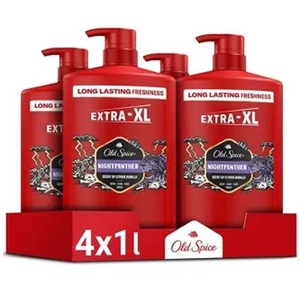 Old Spice Night Panther <b>Men</b>’s Shower <b>Gel</b> & Shampoo 1000ml, Multi-Use 3-in-1 Body-<b>Hair</b>-Face Wash, Long Lasting Freshness, Perfume - Product Image 6