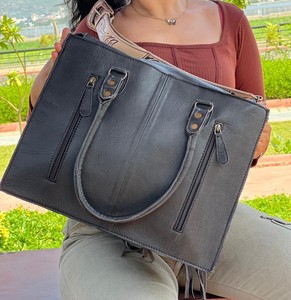 Nouveau sac fourre-tout en fourrure de vachette véritable de créateur sac à main en cuir élégant cheveux sur cacher sacs de sculpture usinés à la main pour femmes multi-usages - Product Image 5