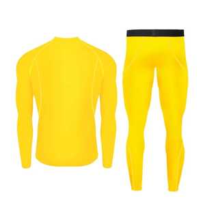 Conjuntos de compresión ligeros unisex, transpirables, de secado rápido, estampados sólidos, ajustados, para verano, talla grande, para adultos, respetuosos con el medio ambiente - Product Image 1