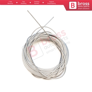 สายเคเบิลซ่อมชุดมอเตอร์กระจกหน้าต่างรถยนต์ BWR5473-1  ลวดสลิงเหล็ก 7x7 เส้นผ่านศูนย์กลาง: 1.6 มม. ความยาว: 10 เมตร - Product Image 2