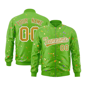 Chaqueta de bombardero para hombre, ligera, a prueba de viento, cortavientos, abrigo con cremallera y bolsillo, chaqueta informal personalizada para primavera y otoño - Product Image 1
