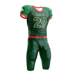 Uniforme de Fútbol Americano de Manga Corta de Secado Rápido y Protección UV de Alta Calidad, Jersey de Sublimación Personalizado al por Mayor con Logotipo y Color Personalizados - Product Image 1