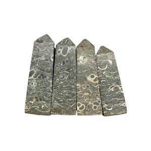 Wholesale High Quality Natural Indonesia Turritella Jasper Obelisk Shape Gemstones Handicrafts Healing <b>Crystal</b> - Product Image 1