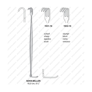 Ensemble d'écarteurs SENN-MILLER Offre Spéciale écarteur d'appendice en acier inoxydable de haute qualité Instruments chirurgicaux écarteur Deaver - Product Image 1