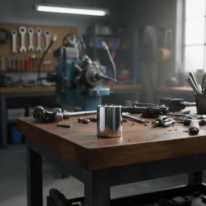 Chiavi a Bussola Cromate con Attacco Quadrato Femmina da 1/4 di Pollice, Tipo Lungo con Testa Esagonale - Product Image 3