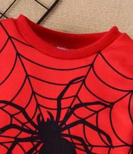 Sweat-shirt Jogger réversible en tissu 100% coton imprimé araignée, polaire d'hiver, respirant, écologique, fabriqué directement en usine - Product Image 3