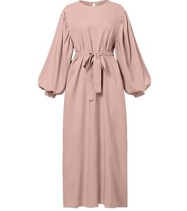 Haute qualité Abaya musulmane longue robe plaine décontracté Abayas femmes dubaï Qatar dubaï tenue décontracté vêtements islamiques Hijab - Product Image 6