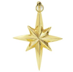 ของตกแต่งผนังรูปดาวทรงกลมทำจากโลหะสีทองดีไซน์ทันสมัยของขวัญคริสต์มาสขายส่งโลโก้ตามสั่ง - Product Image 1