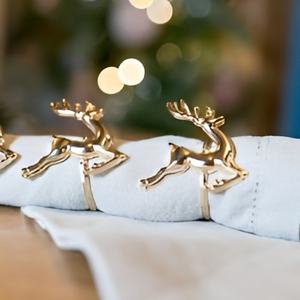 Anneaux personnalisés fabriqués à la main et à la mode pour serviette fournitures en gros anneaux de serviette géométriques en métal ronds de serviette en tissu décoratifs - Product Image 6