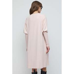 Cárdigan Largo Informal de Invierno con Bolsillos, Jacquard, Tejido a Crochet con Bordado a Mano y Estampado - Product Image 5