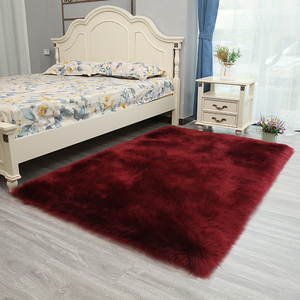 Tapis de sol moderne et minimaliste en forme de cœur blanc moelleux, personnalisable, à poils de 5-6 mm, en fausse soie et laine tuftée, style bohème, personnalisable - Product Image 2