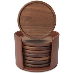 Posavasos decorativos de madera de alta calidad para decoración del hogar, posavasos para mesa de comedor, marrón, más vendidos - Product Image 3