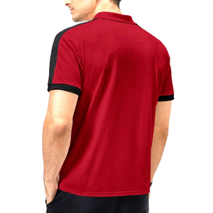 2025 sur mesure pour hommes pour polos meilleure conception de couleur de contraste de tissu doux de haute qualité bonne vente motif solide - Product Image 2