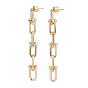 Pendientes colgantes Eklexic Margaux de 6 eslabones, accesorio de moda - Product Image 1
