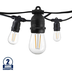 Catena luminosa da giardino esterna con 15 portalampada E27 14.4mt prese fisse lampadine non incluse - Product Image 6