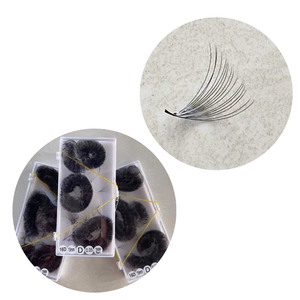 Extensions de cils synthétiques faites à la main Nhu Y NY16D, volume intense, pour maquillage quotidien, emballage fabricant Vietnam, design 3D noir - Product Image 6