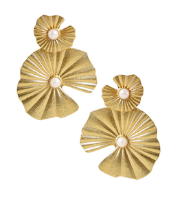 Hot Selling Flower Brass <b>Earring</b> Trending Products New Arrivals Household Wearing <b>Earring</b> Customized Size and Sale - Product Image 1