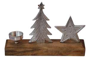 Arbre de Noël moderne en aluminium décoratif, arbre de Noël en bois, finition nickel et or, taille personnalisée - Product Image 2