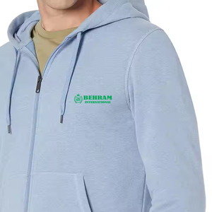 Logo personnalisé hiver sweats à capuche imprimé pull oversize pull Street Wear nouveau style hommes mode fermeture éclair sweats à capuche hommes - Product Image 4